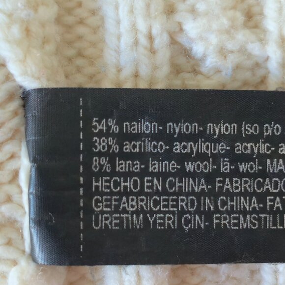 Zara Oversized V-neck Cable Knit Sweater | Size Small - Picture 7 of 8